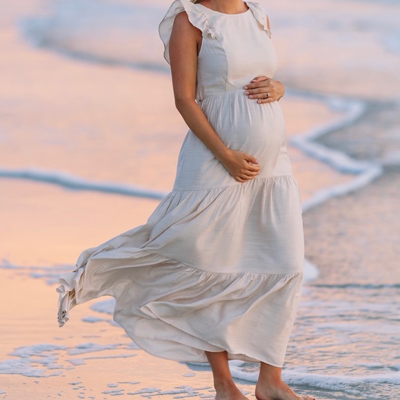 Tiered Ruffle Cutout Back Maxi Dress - Picture 13 of 13